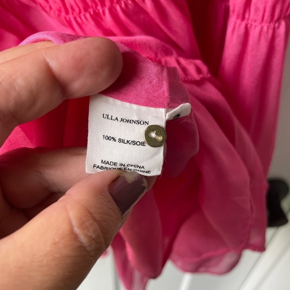 Ulla Johnson Silk Emmeline Pleated Minidress Size 2 - Picture 5 of 10